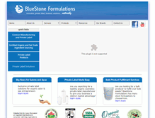 Tablet Screenshot of bluestoneformulations.com